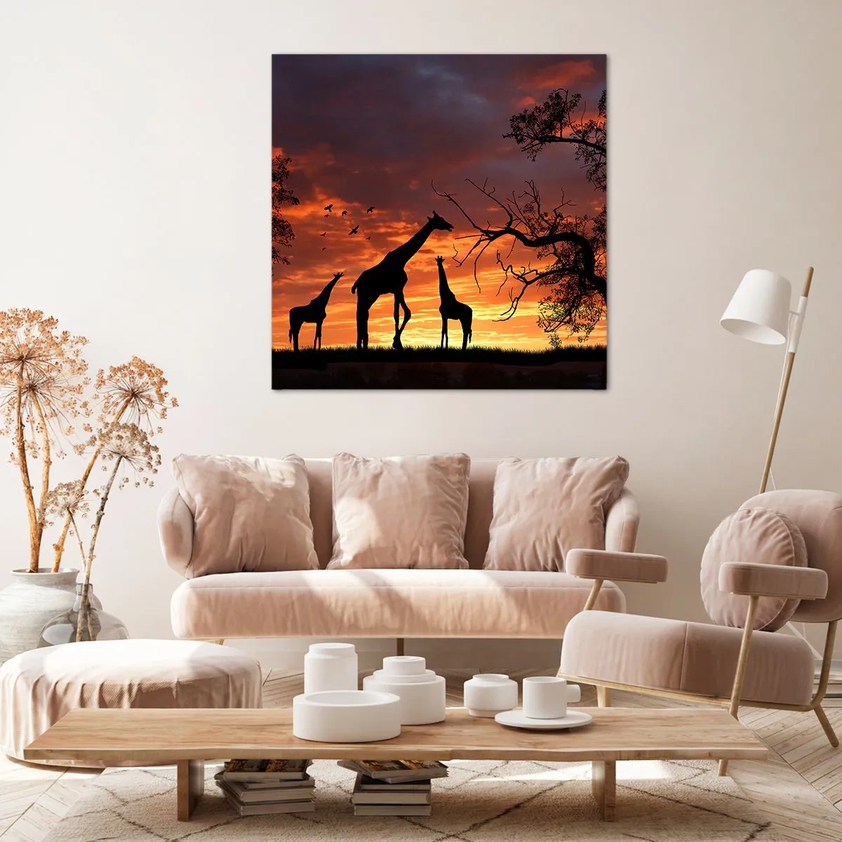 Bild auf Leinwand - Leinwandbild - Ein kleines Abendessen mit deinen Liebsten - 50x50 cm