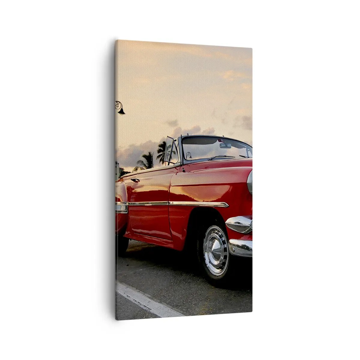 Bild auf Leinwand - Leinwandbild - Die rote Hitze der Tropen - 55x100 cm