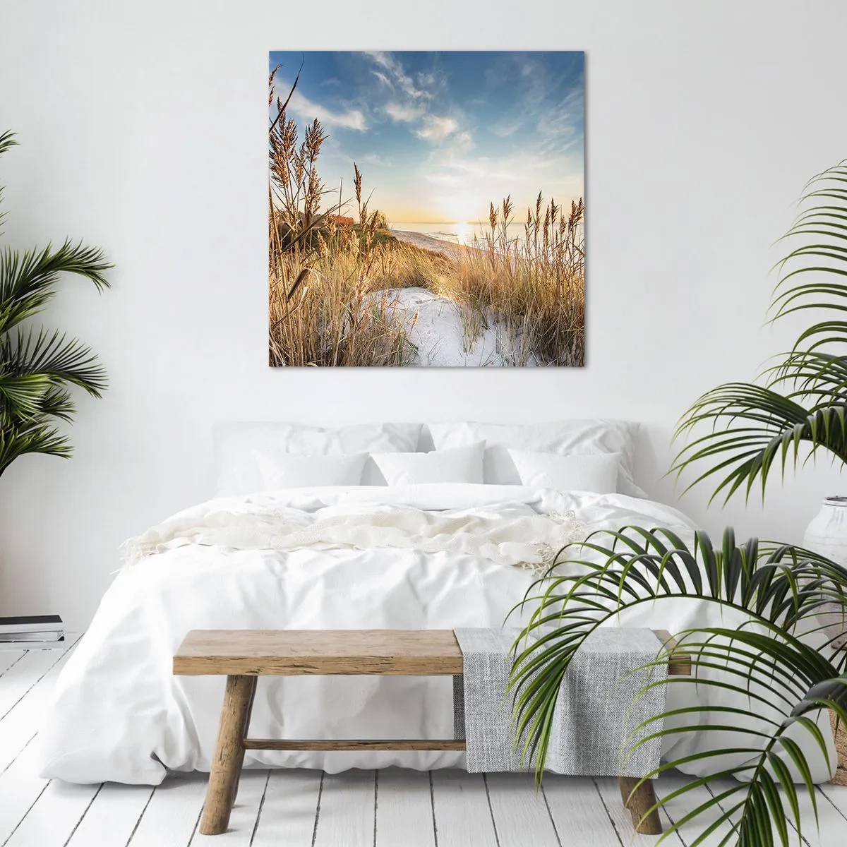 Bild auf Leinwand - Leinwandbild - Nordstrand - 50x50 cm