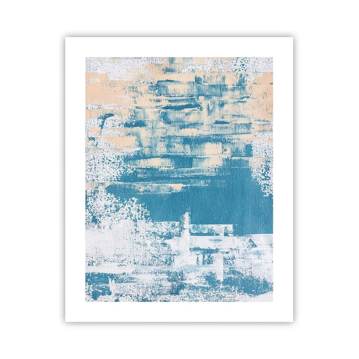 Poster - Durch einen Eiszapfen - 40x50 cm