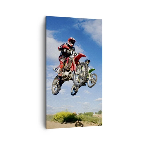 Bild auf Leinwand - Leinwandbild - Himmelssprung - 45x80 cm