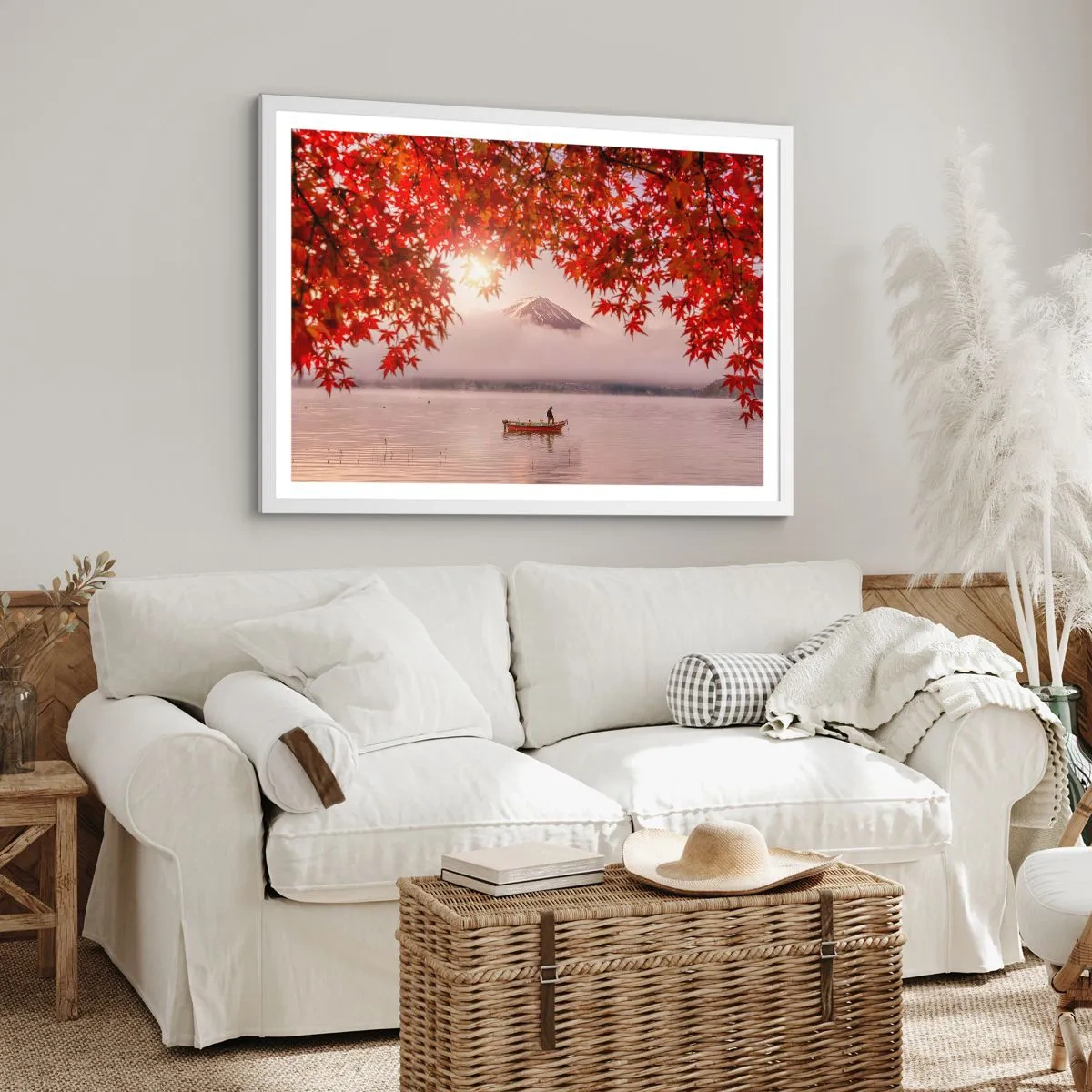 Poster in einem weißen Rahmen - Im japanischen Klima - 50x40 cm