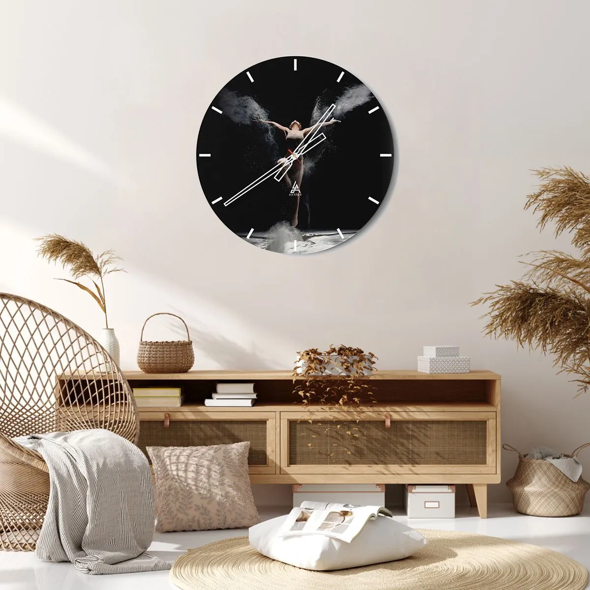 Wanduhr - Glasuhr - Elfen existieren - 40x40 cm