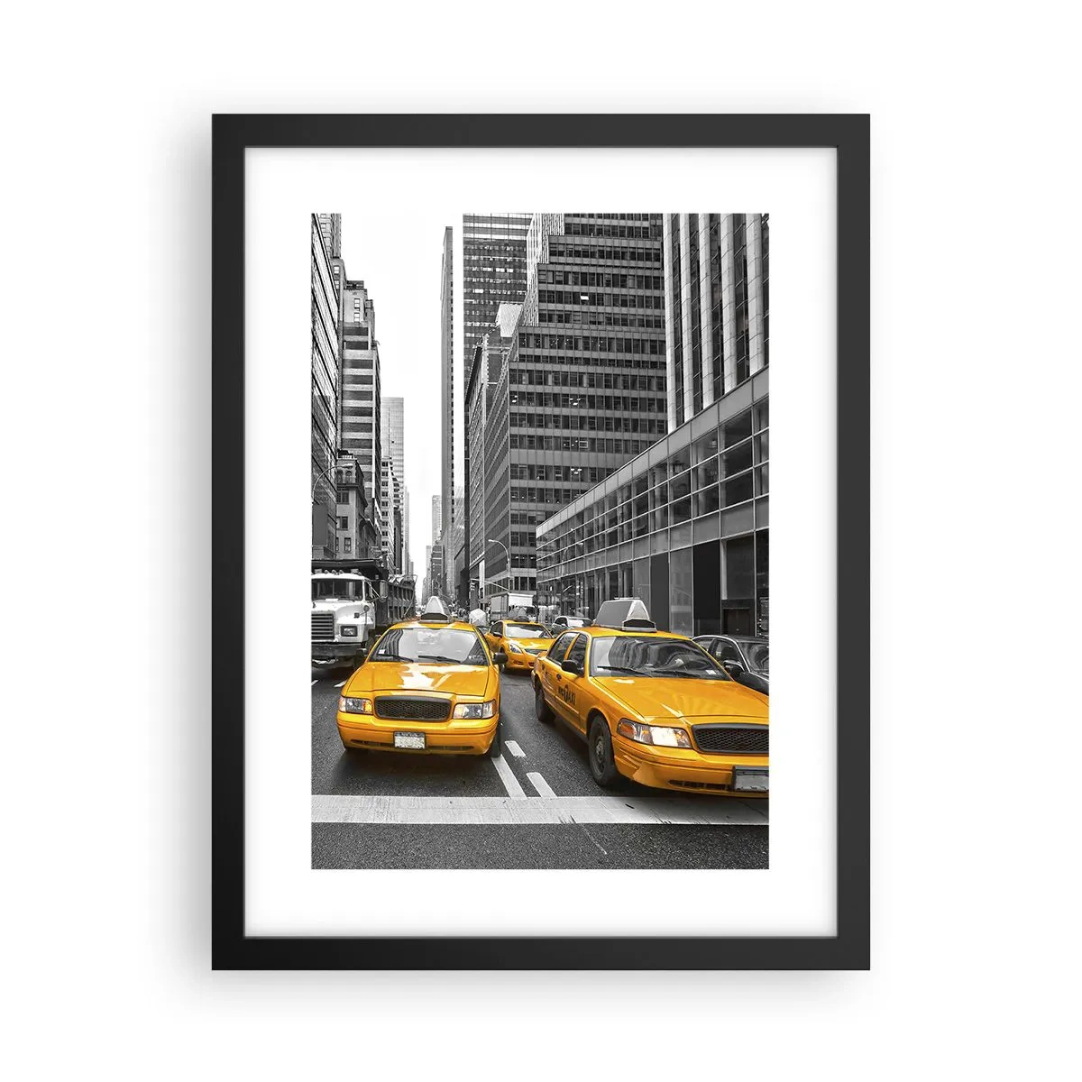 Poster in einem schwarzem Rahmen - Wir färben die Stadt - 30x40 cm