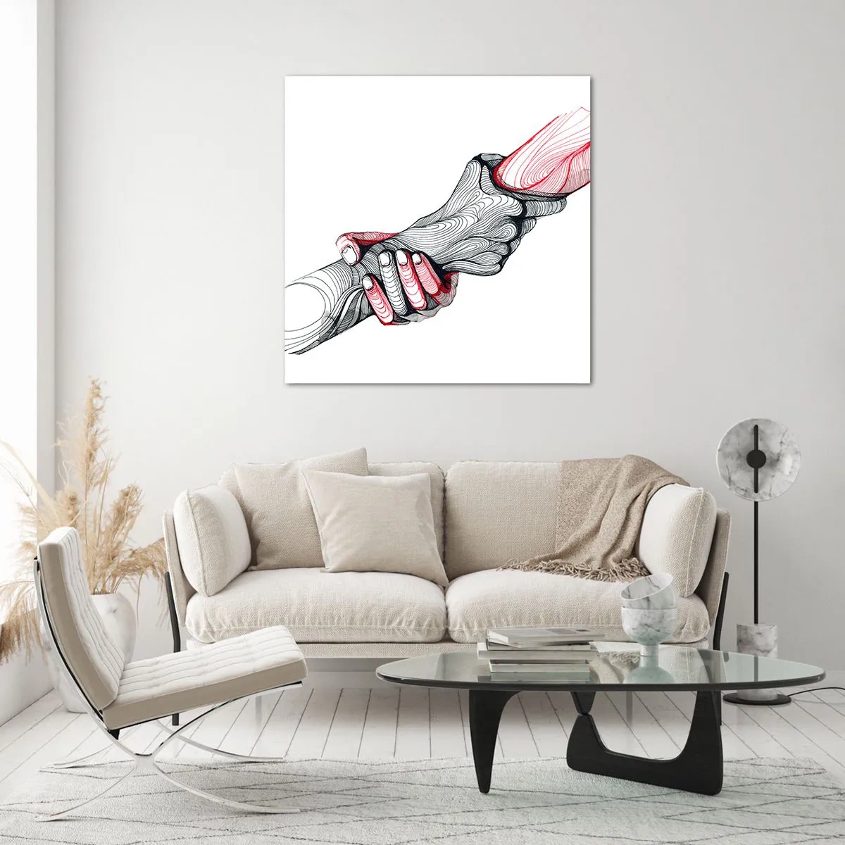 Glasbild - Bild auf glas - Sie sind in guten Händen - 60x60 cm