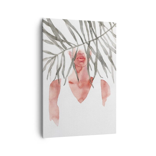 Bild auf Leinwand - Leinwandbild - Dame der Tropen - 70x100 cm