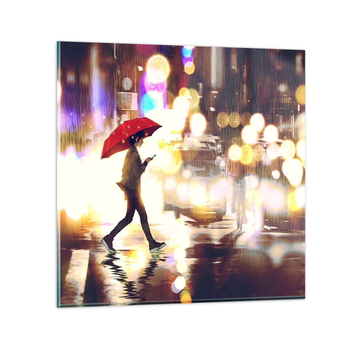 Glasbild - Bild auf glas - Und doch sonnig - 70x70 cm