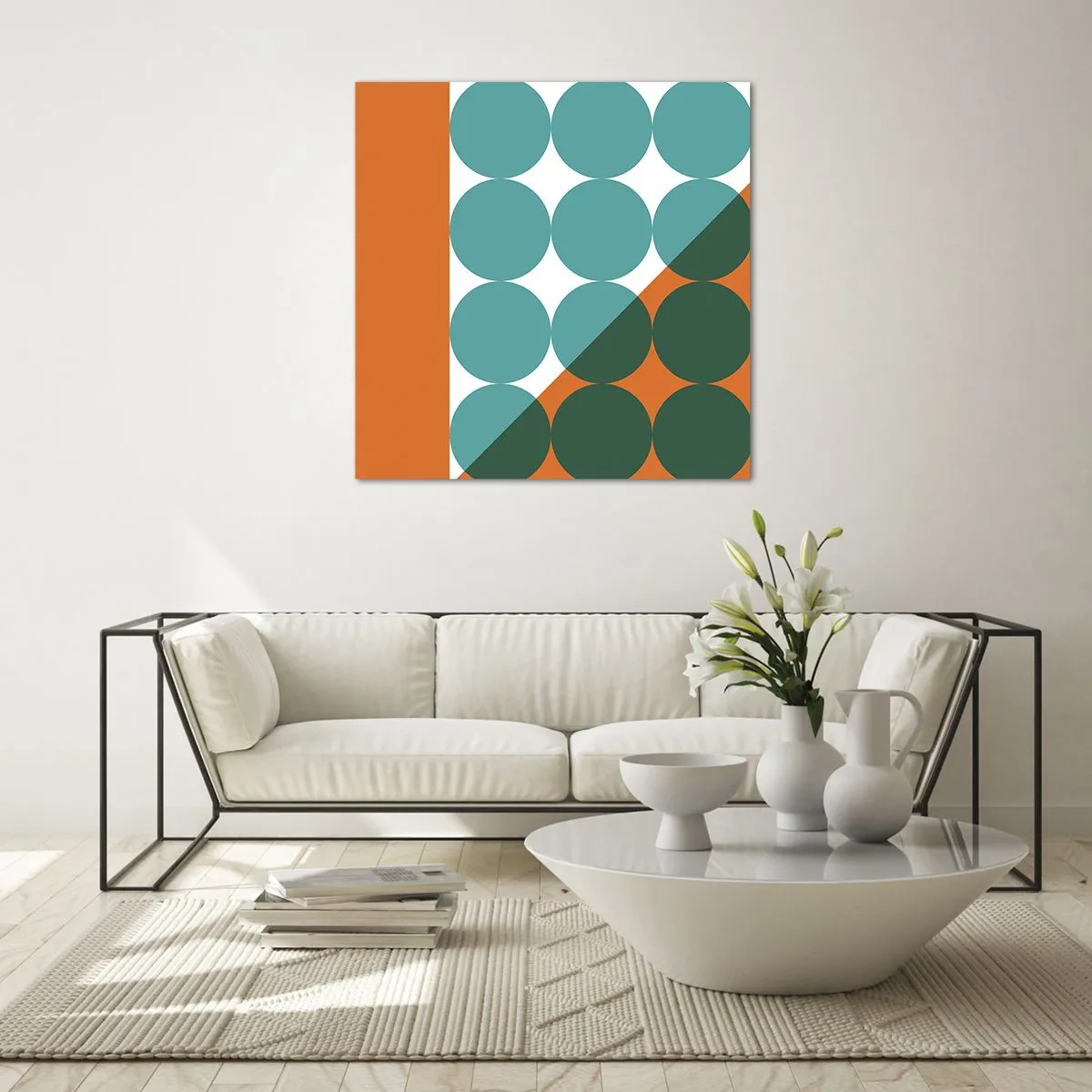 Glasbild - Bild auf glas - Nach oben und schräg - 40x40 cm