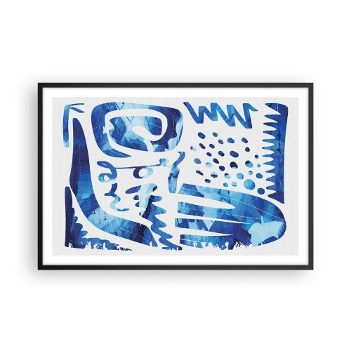 Poster in einem schwarzem Rahmen - Zurück zu den Wurzeln - 91x61 cm