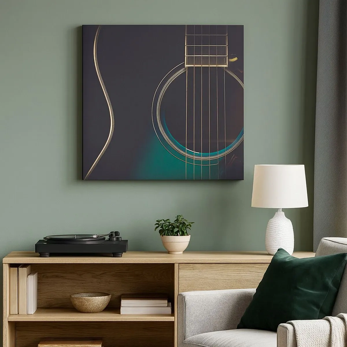 Bild auf Leinwand - Leinwandbild - Einen Moment bevor es ertönt - 30x30 cm