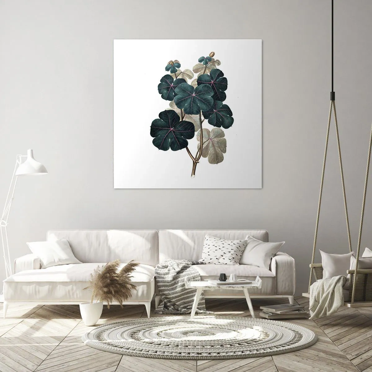 Bild auf Leinwand - Leinwandbild - Aus dem alten Herbarium - 60x60 cm