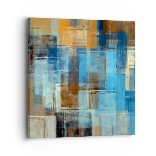 Bild auf Leinwand - Leinwandbild - Durch den blauen Schleier - 40x40 cm