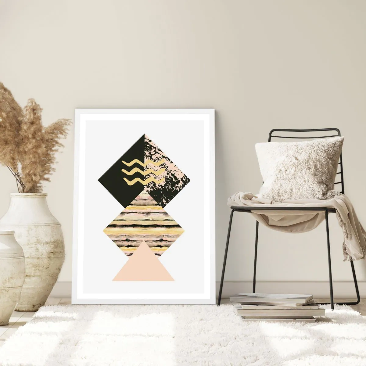 Poster in einem weißen Rahmen - Es ist nicht so einfach - 50x70 cm