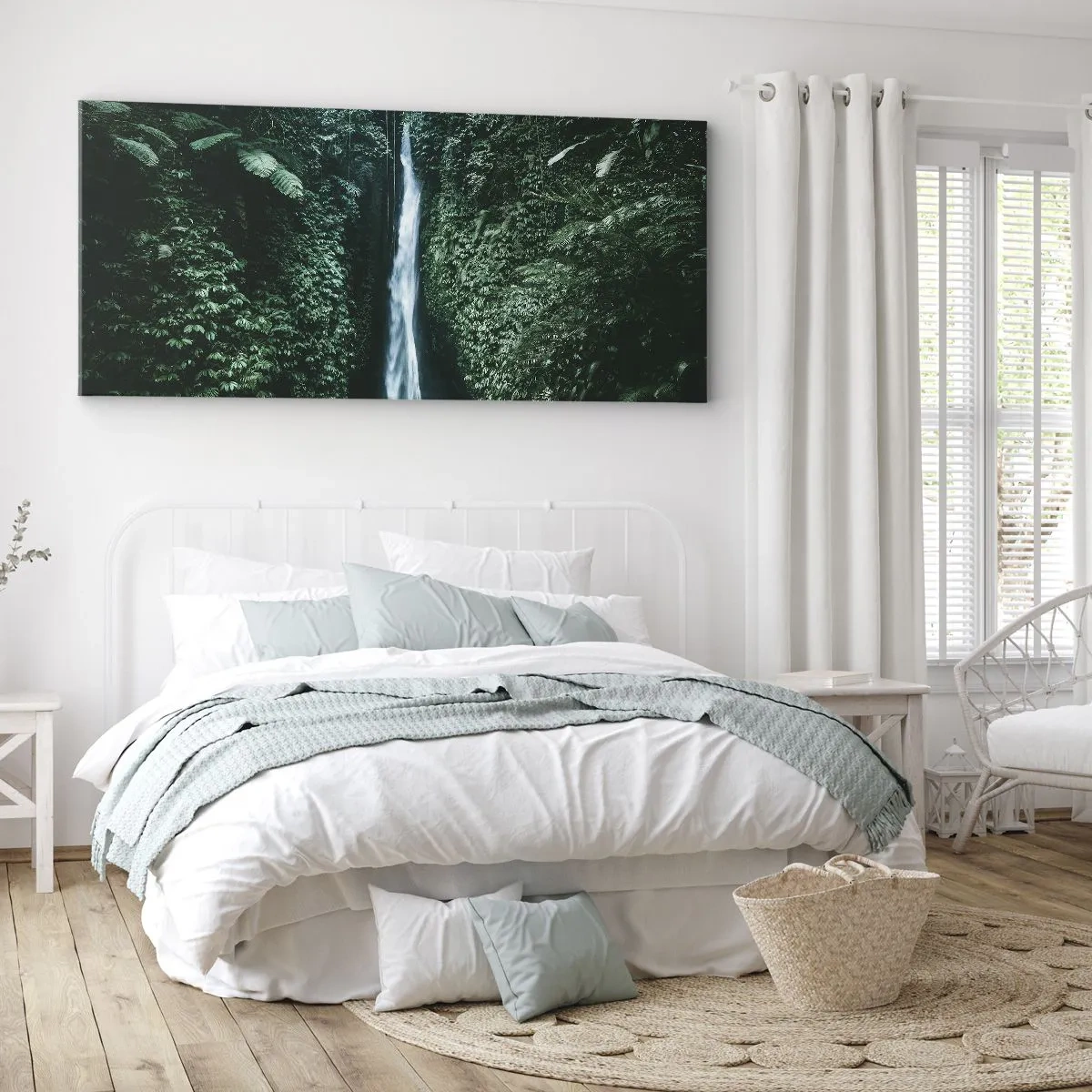 Bild auf Leinwand - Leinwandbild - Tropisches Spa - 100x40 cm