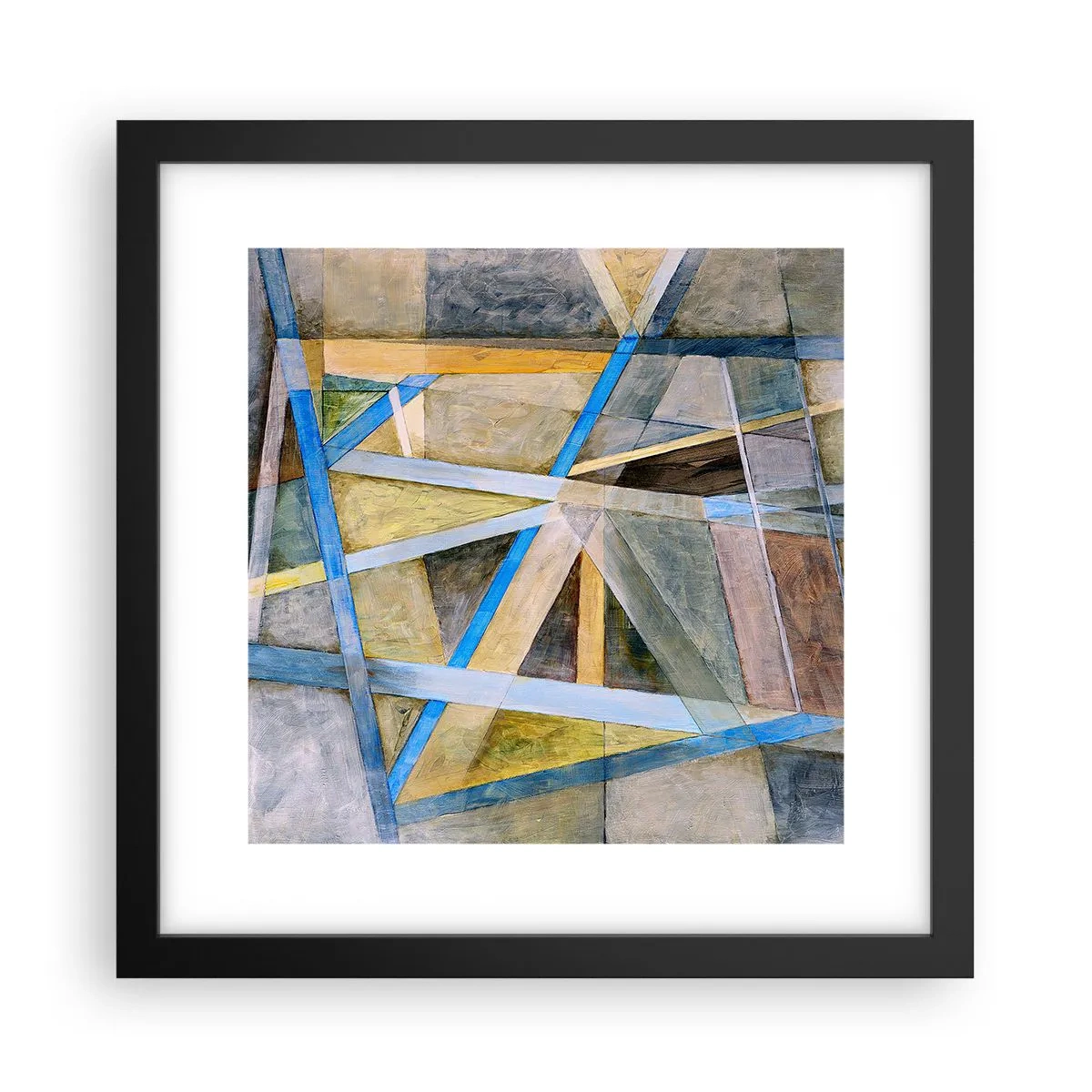 Poster in einem schwarzem Rahmen - Gerade oder diagonal? - 30x30 cm