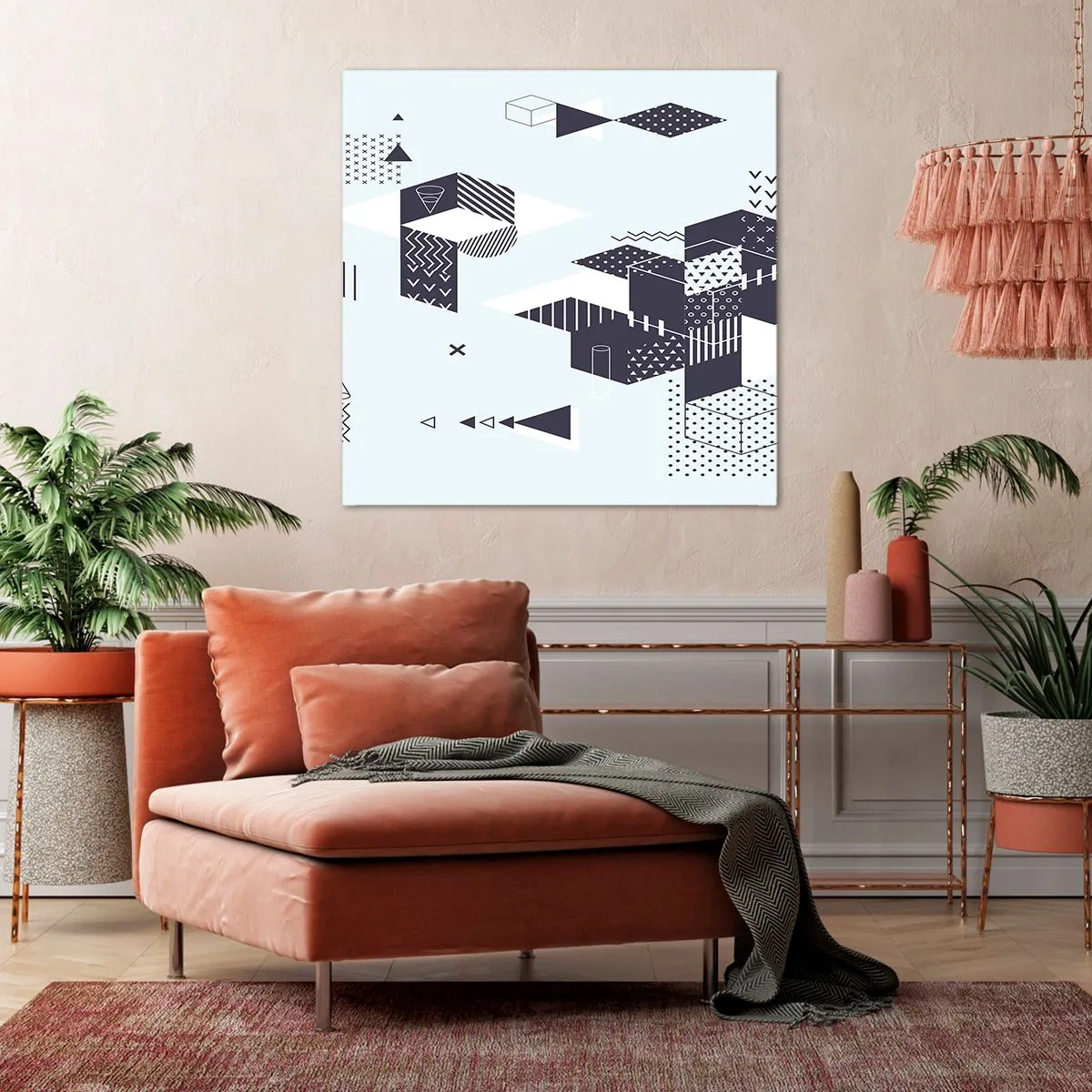 Bild auf Leinwand - Leinwandbild - In der Seele eines Mathematikers - 70x70 cm