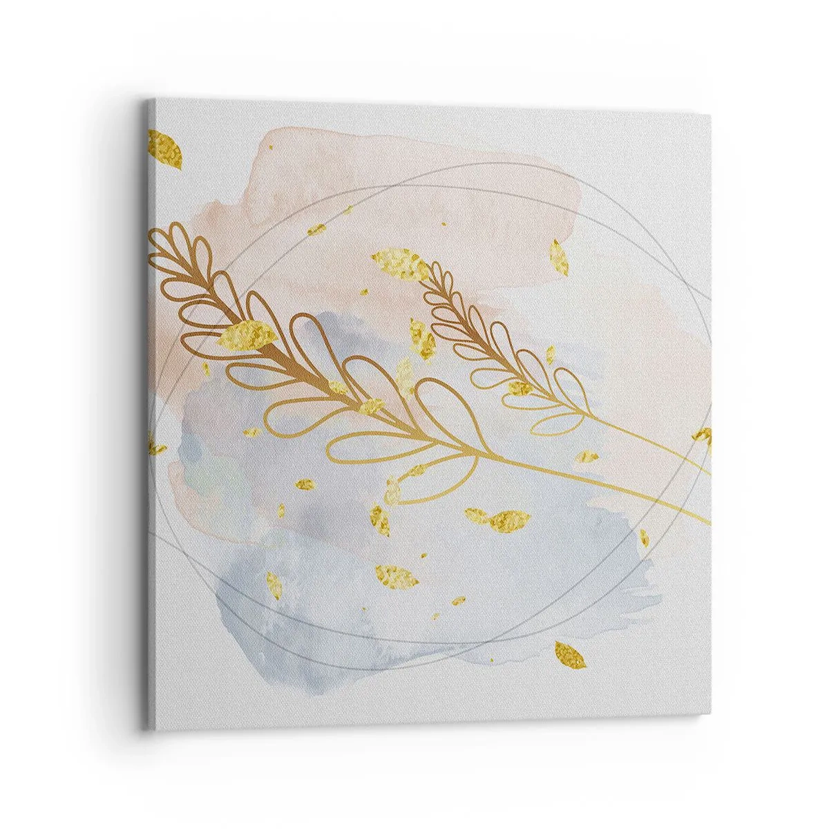 Bild auf Leinwand - Leinwandbild - Goldenr Hauch - 70x70 cm