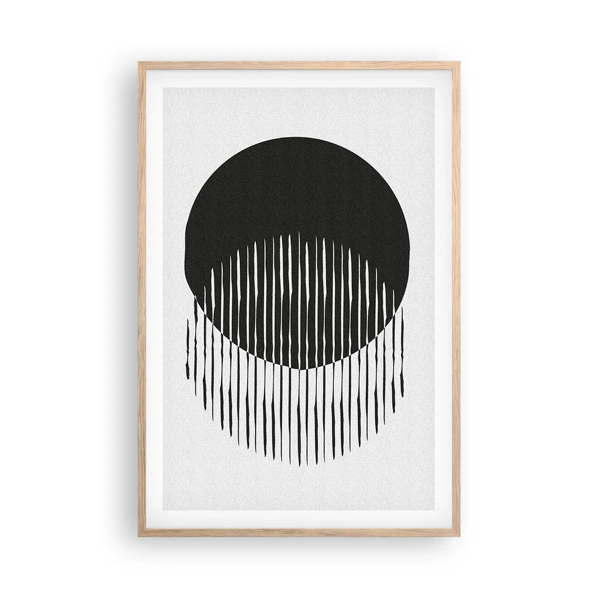Poster in einem Rahmen aus heller Eiche - Sein Alter Ego - 61x91 cm
