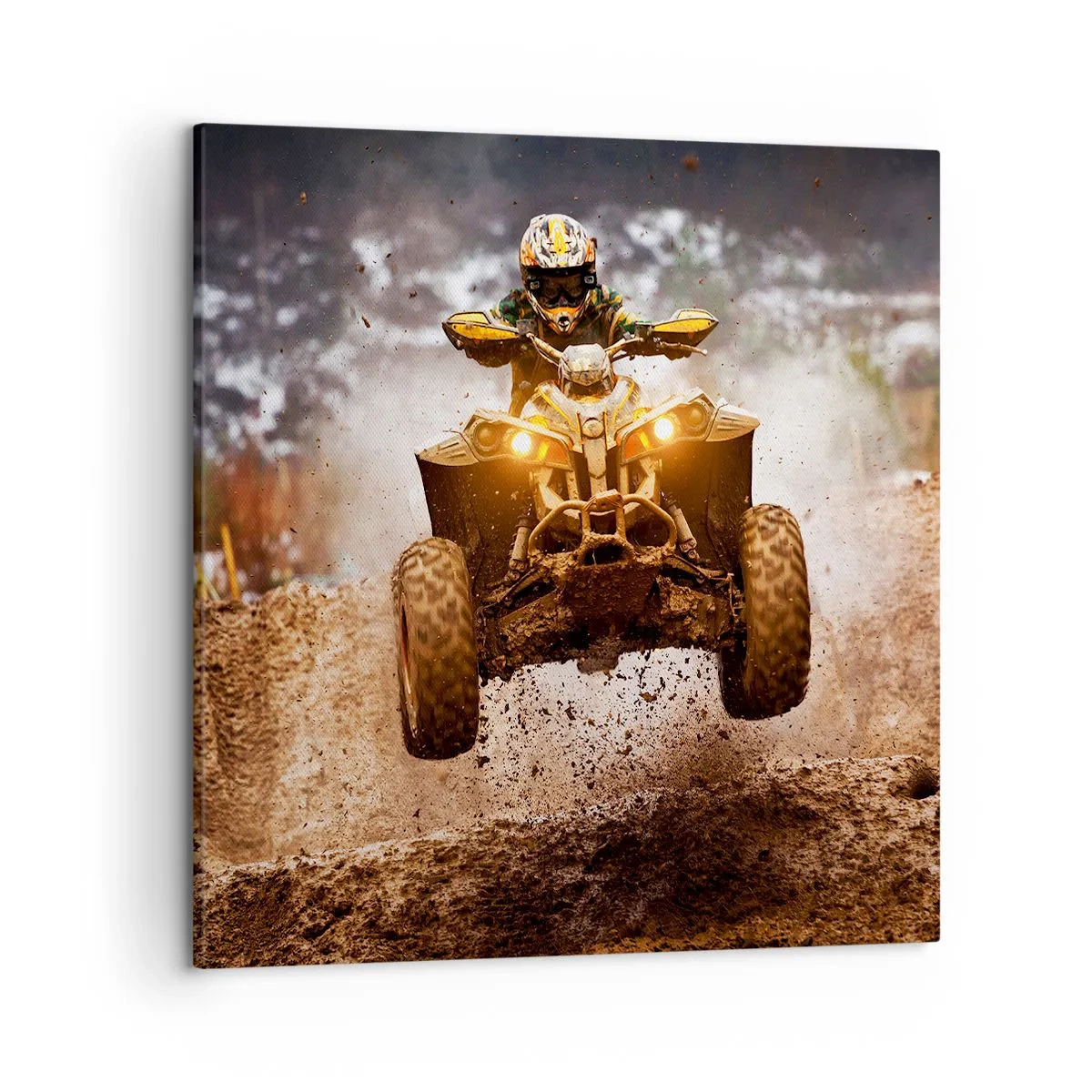 Bild auf Leinwand - Leinwandbild - Kein Risiko kein Spaß - 50x50 cm