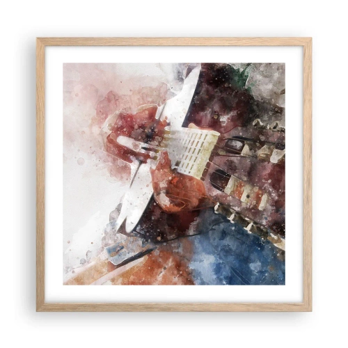 Poster in einem Rahmen aus heller Eiche - Und was halten Sie davon? - 50x50 cm