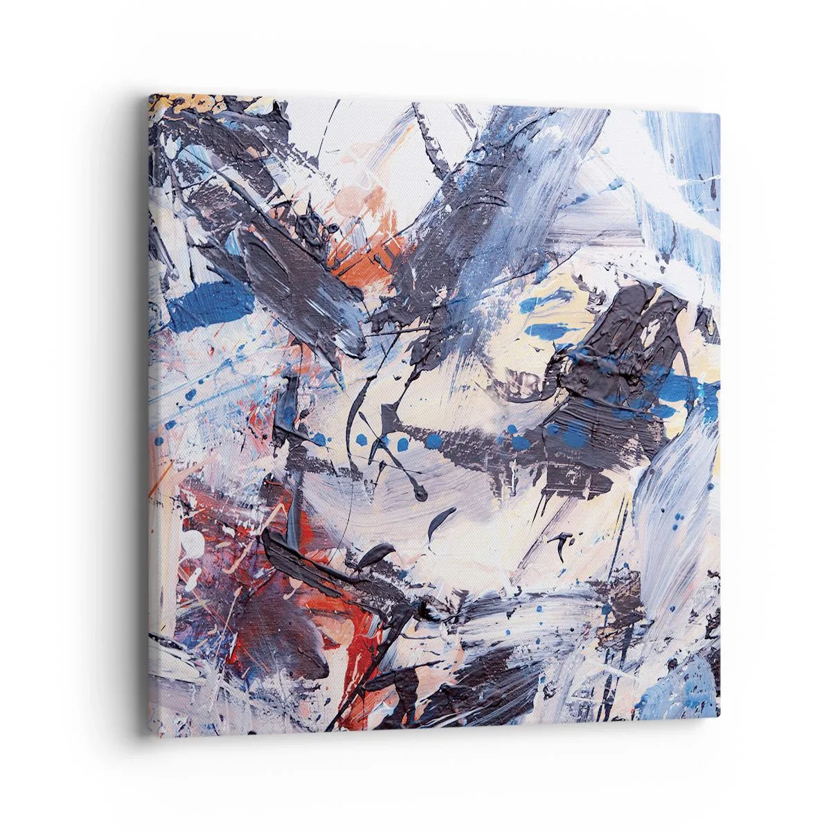 Bild auf Leinwand - Leinwandbild - Verrückter Tanz der Abstraktion - 40x40 cm