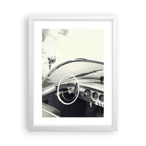 Poster in einem weißen Rahmen - Wetter für die Reichen - 30x40 cm