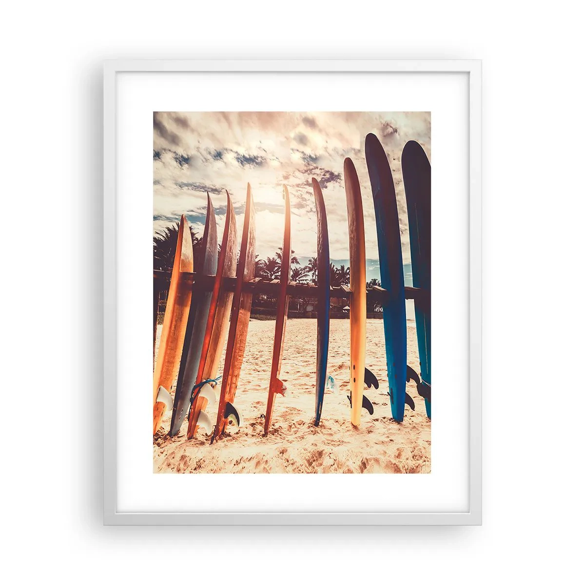 Poster in einem weißen Rahmen - Gute Nacht bis morgen - 40x50 cm