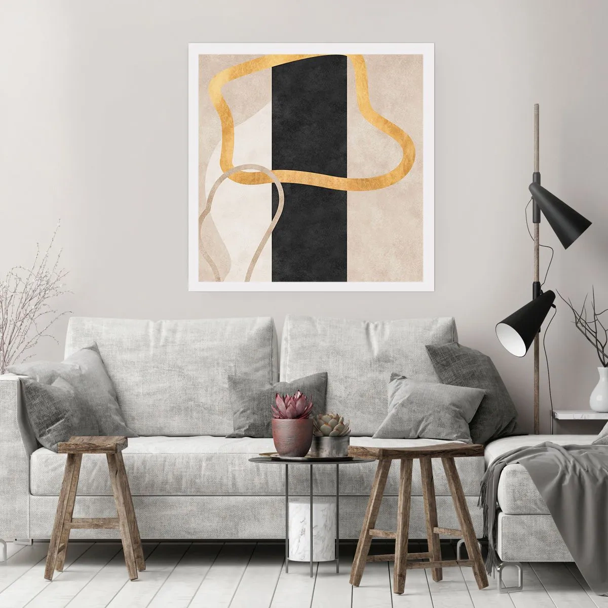 Poster - Schleifenformen - 30x30 cm