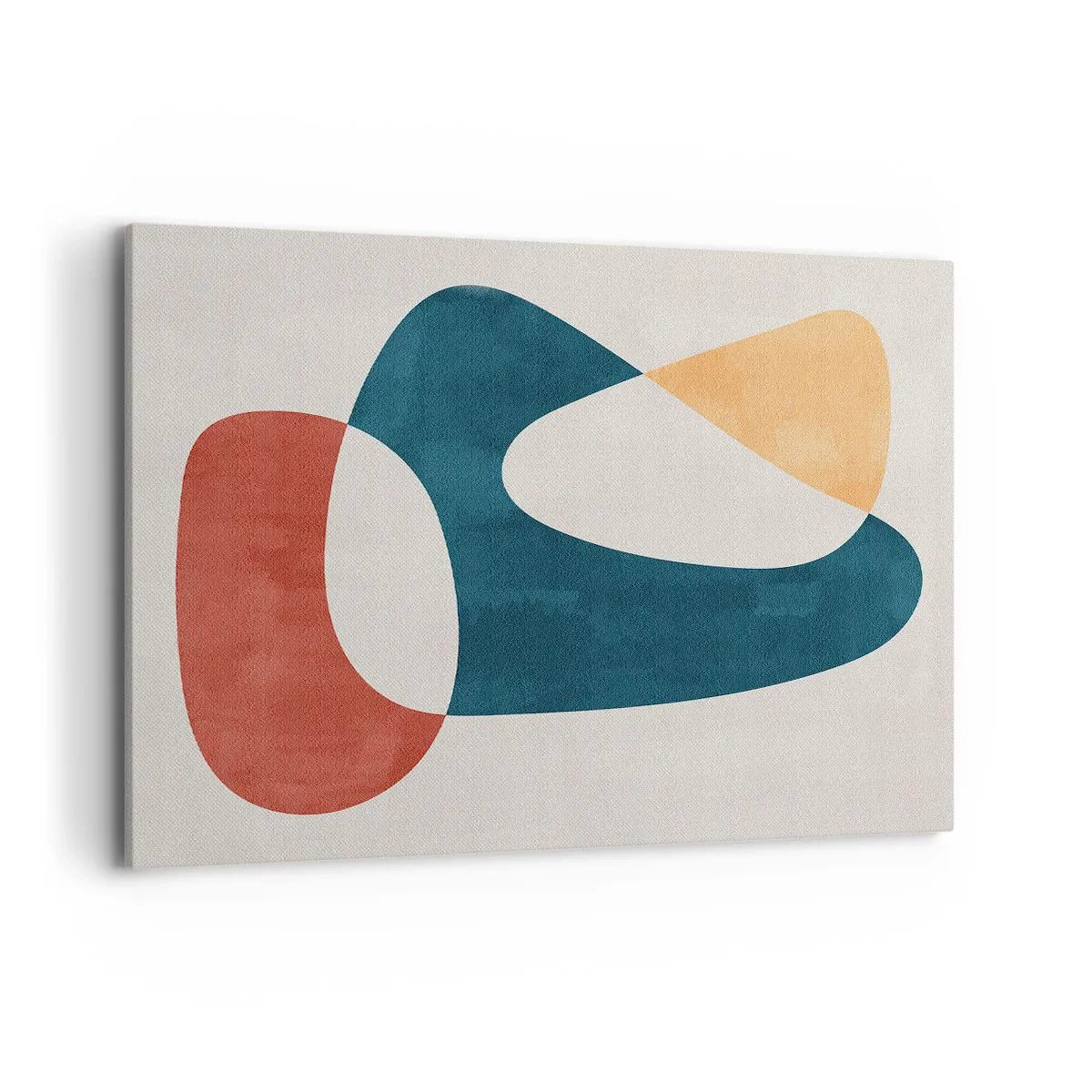 Bild auf Leinwand - Leinwandbild - Abstrakte Formen in harmonischen Farben - 100x70cm - Einflüsse und Metamorphosen - Moderne Wanddekoration für Wohnzimmer und Schlafzimmer ARTTOR