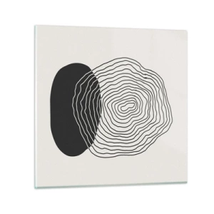 Glasbild - Bild auf glas - Dauer und Schwingung - 70x70 cm