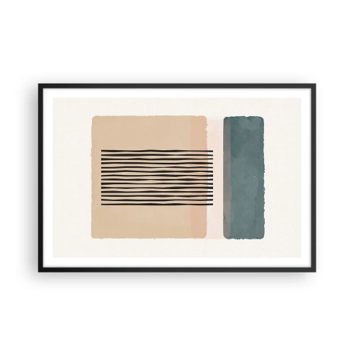 Poster in einem schwarzem Rahmen - Alles ist in Ordnung - 91x61 cm