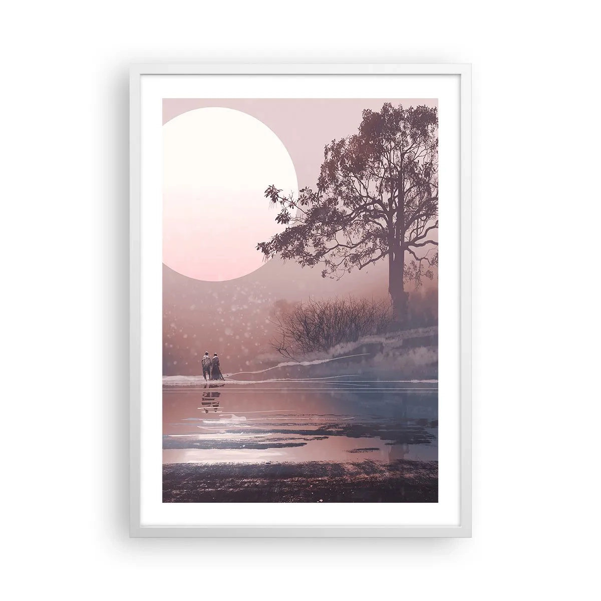 Poster in einem weißen Rahmen - Wunder der Nacht - 50x70 cm