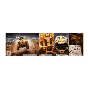 Fototapetenmuster Standard Eco - Kein Risiko kein Spaß - Sport, Quad, Wettrennen - 100x30 cm