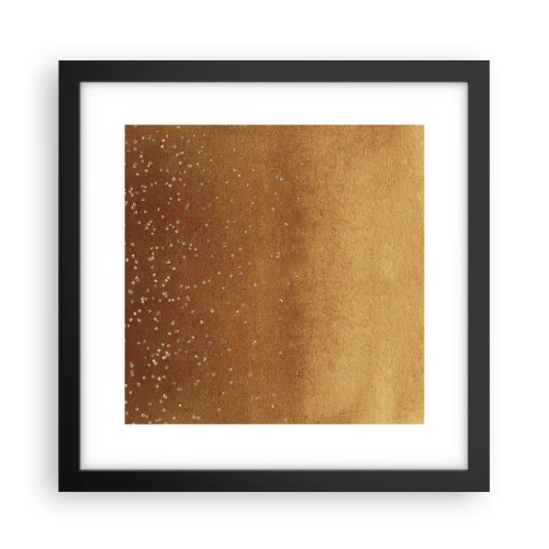 Poster in einem schwarzem Rahmen - Die Geburt des Lichts - 30x30 cm