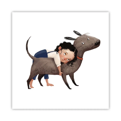 Poster - Beste Freunde - 40x40 cm