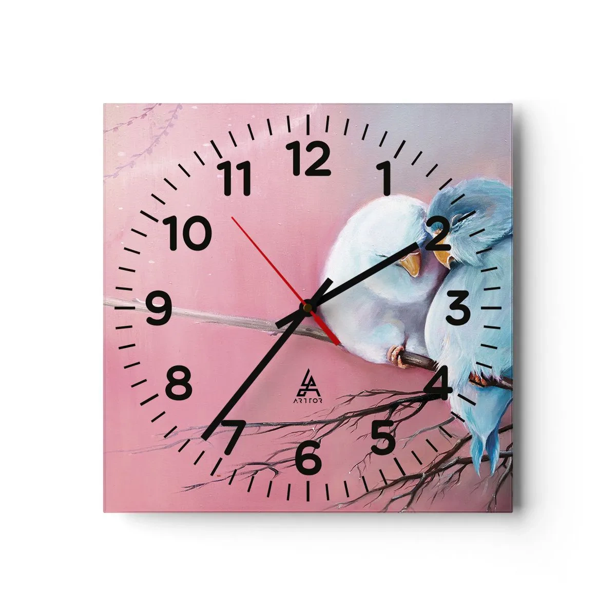Wanduhr - Glasuhr - Was kann ich hier hinzufügen? ... - 40x40 cm