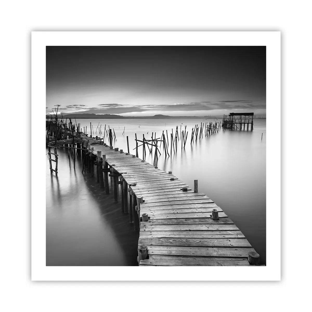 Poster - Der Frieden eines vergessenen Ufers - 60x60 cm