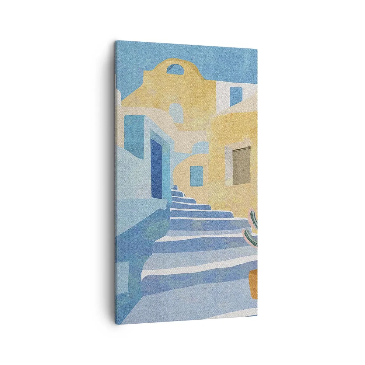 Bild auf Leinwand - Leinwandbild - Ein Tag in einer arabischen Stadt - 45x80 cm