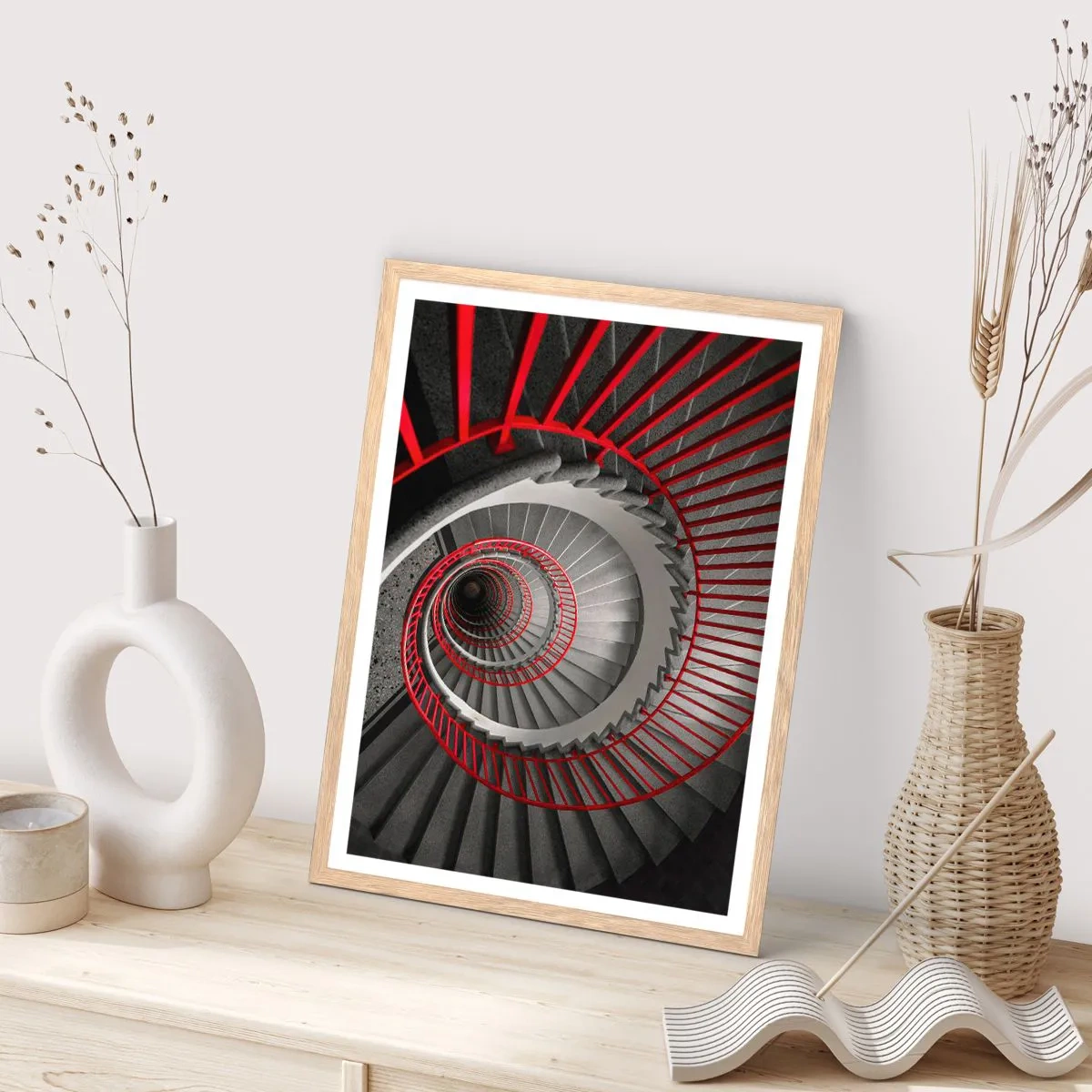 Poster in einem Rahmen aus heller Eiche - Architekturspaß - 61x91 cm