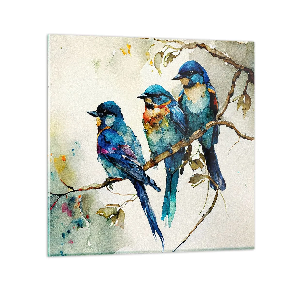 Glasbild - Bild auf glas - War er beleidigt? - 60x60 cm