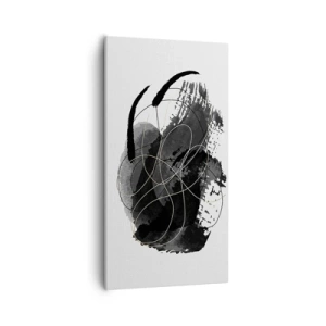 Bild auf Leinwand - Leinwandbild - Aus Schwarz entstanden - 55x100 cm