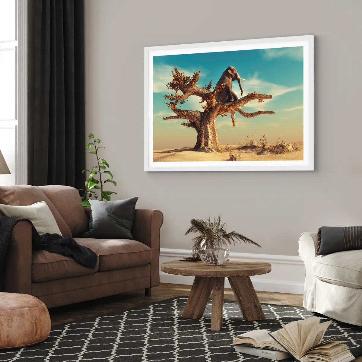 Poster in einem weißen Rahmen - Ein neuer Standpunkt - 100x70 cm