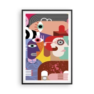 Poster in einem schwarzem Rahmen - Wir sind von Herrn Picasso - 61x91 cm