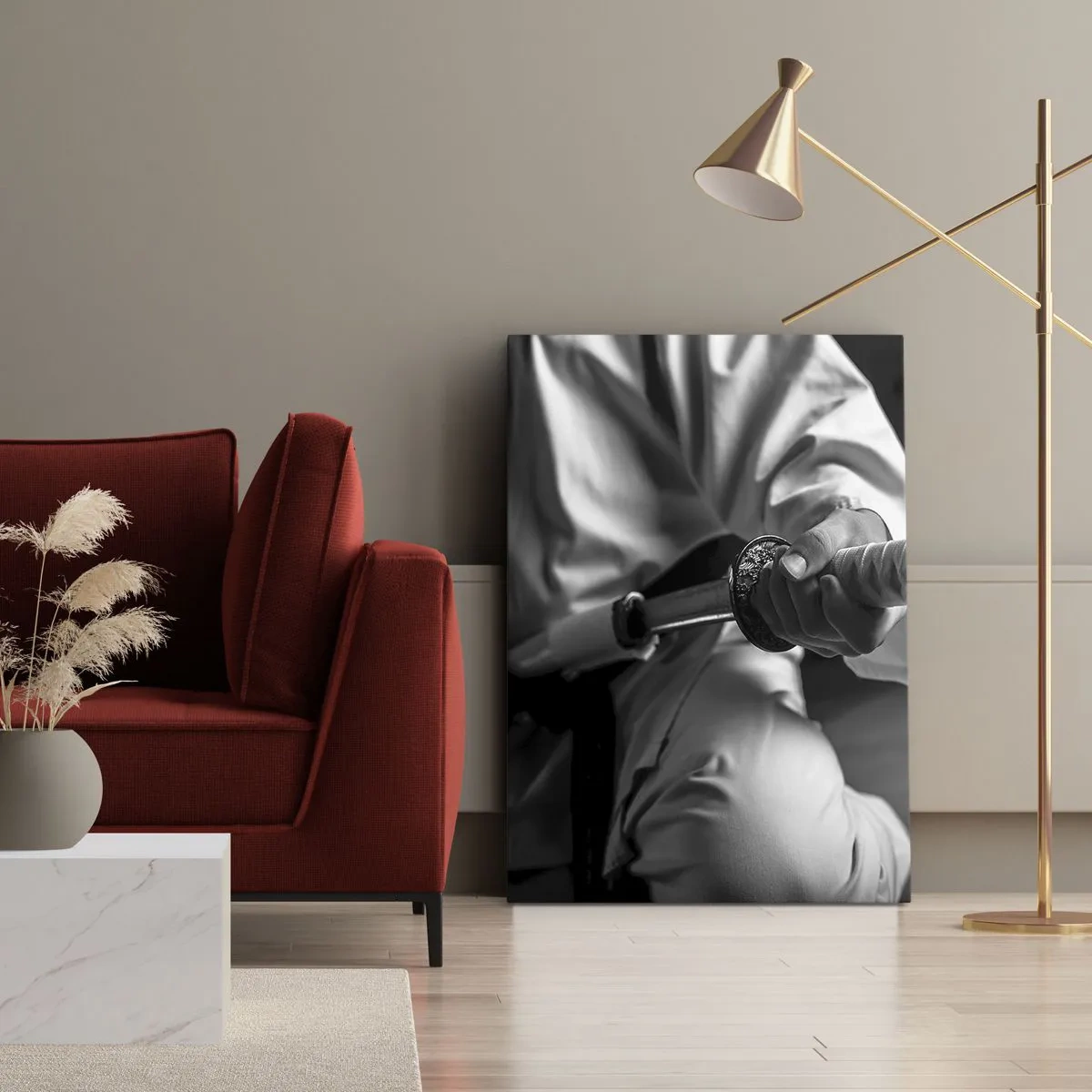 Bild auf Leinwand - Leinwandbild - Kriegerseele - 55x100 cm