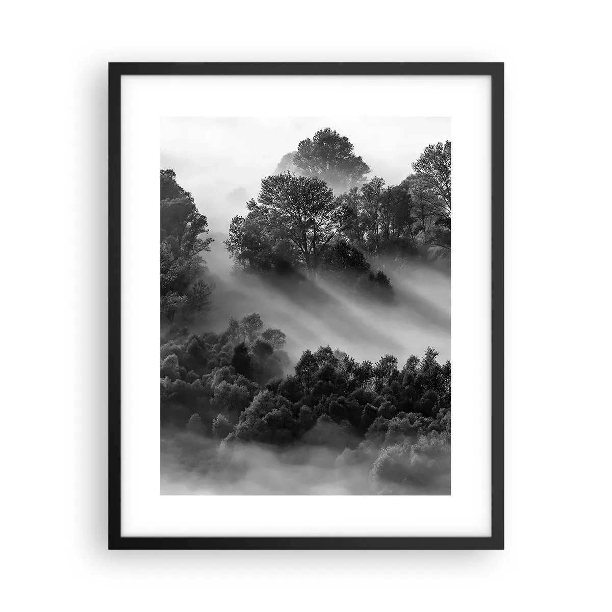 Poster in einem schwarzem Rahmen - Aufstehend aus dem Schlaf - 40x50 cm