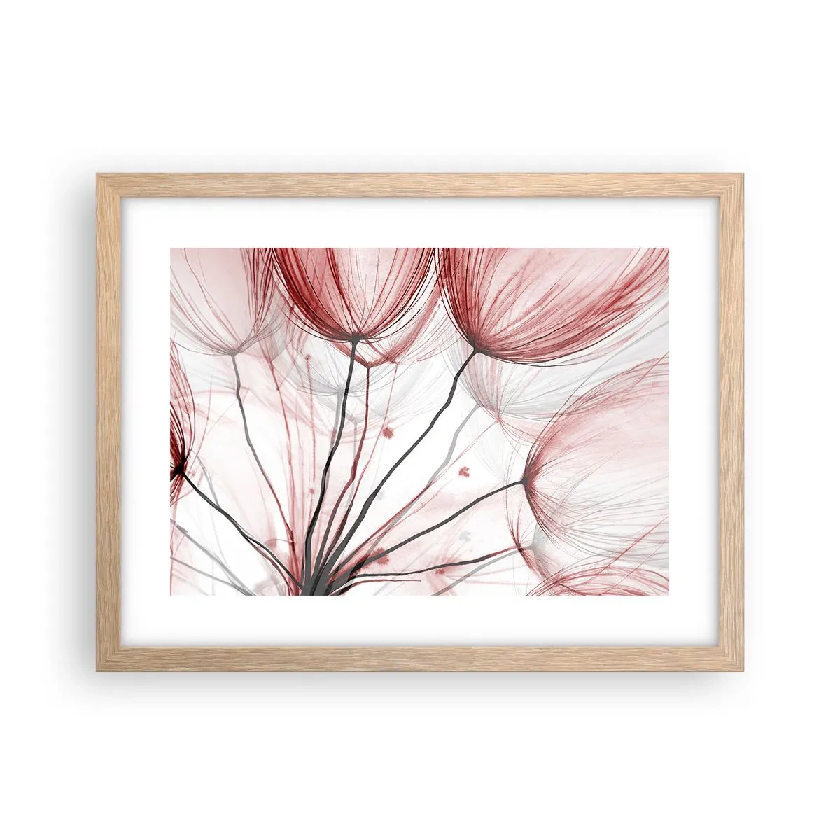 Poster in einem Rahmen aus heller Eiche - Vor der Abfahrt - 40x30 cm