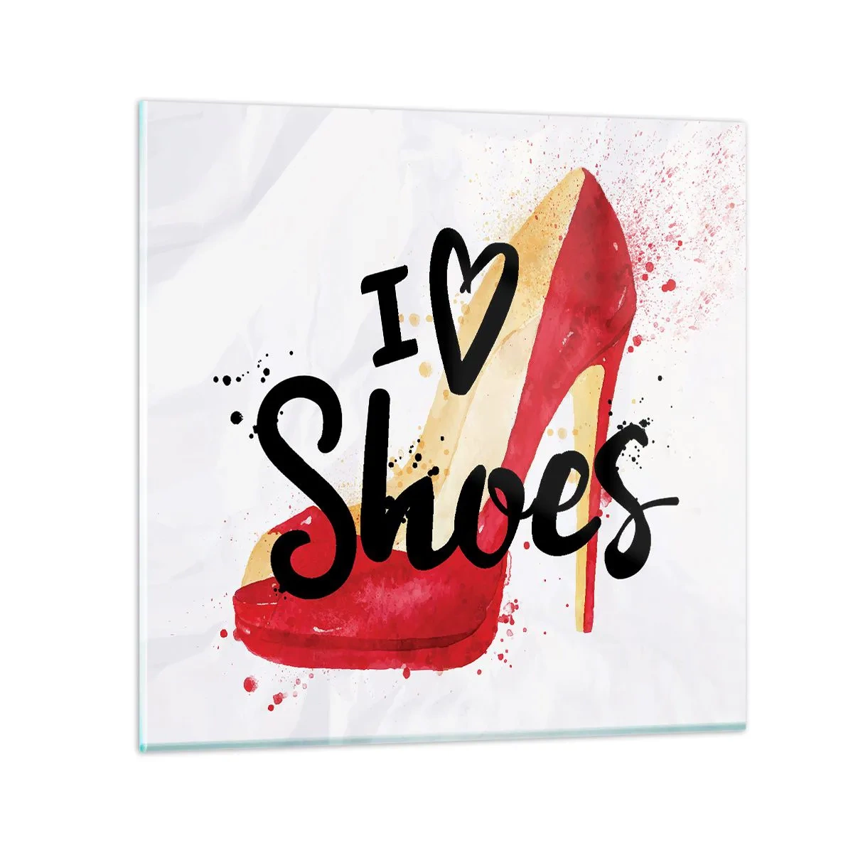 Glasbild - Bild auf glas - Liebe hat viele Namen - 50x50 cm