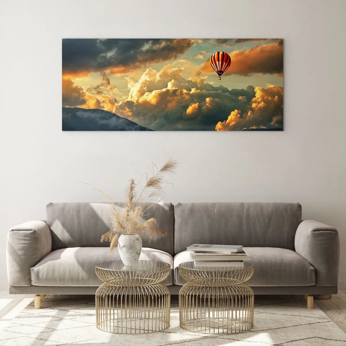 Glasbild - Bild auf glas - Ich fliege, weil ich es will - 100x40 cm