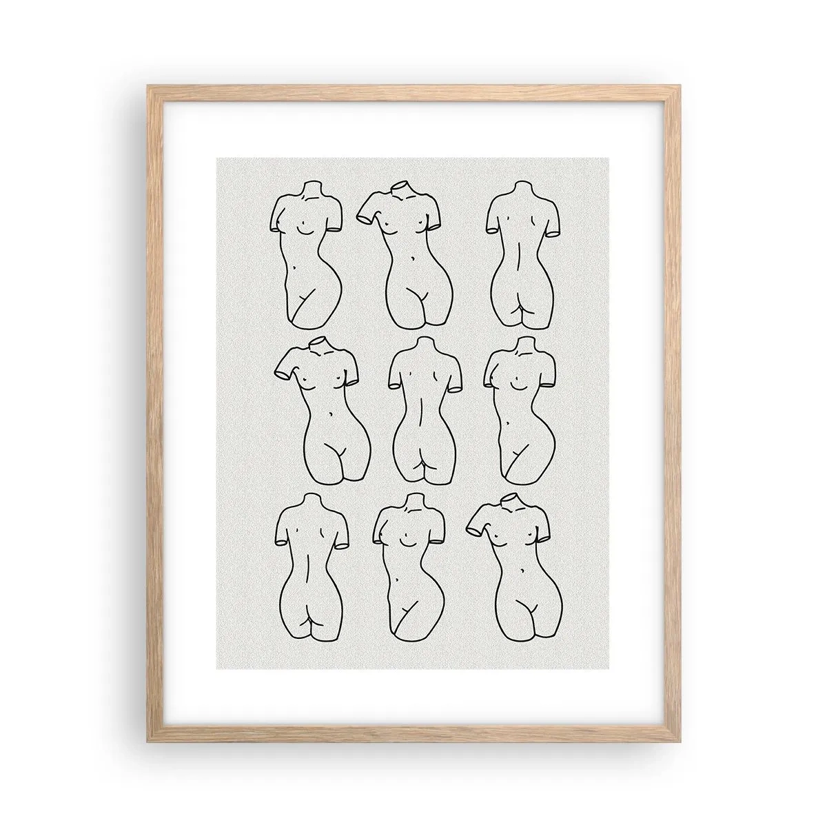 Poster in einem Rahmen aus heller Eiche - Nur Venus - 40x50 cm