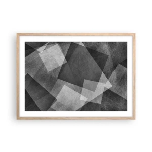 Poster in einem Rahmen aus heller Eiche - Das ewige Symbol für Beständigkeit und Ordnung - 70x50 cm